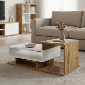 Masuta De Cafea Velora Sonoma-alb 90x50x35 Cm