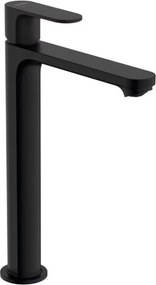 Baterie lavoar inalta Hansgrohe Rebris S 240 negru mat cu ventil Pop-Up