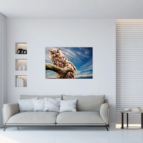 Tablou cu bufnița (90x60 cm)