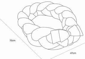 Cuib pentru bebeluș bej 47x70 cm – Meowbaby