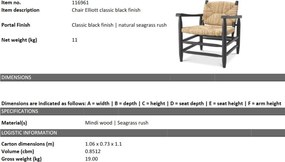 Scaun LUX design natural Elliott