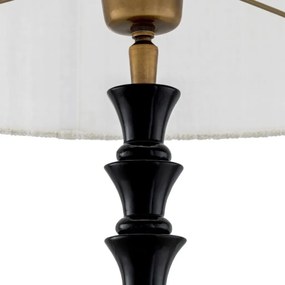 Veioza, Lampa de masa design LUX, Lemn, Tesatura, Arabella