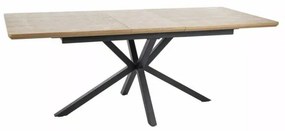 Masa Bucatarie Si Dining LOGAN Stejar/Negru 160(200)x90 cm