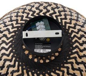 Plafonieră Art Deco din Bambus Negru 40cm - Alka