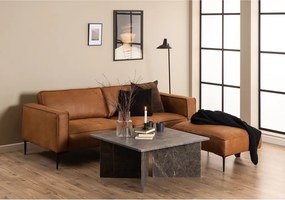 Măsuță de cafea neagră din marmură 90x90 cm Vega – Actona