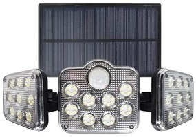 Proiector solar LED 20W cu senzor mișcare, 3,7V 1200mAh IP44 + telecomandă