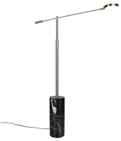 Lampadar negru-argintiu LED (înălțime 145 cm) Fiore – Trio Select