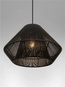 Lustra, Pendul din ratan sintetic pentru exterior Aell negru