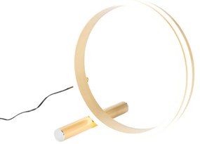 Lampă de masă de design din alamă cu LED inclus, cu dimmer în 3 trepte - Navara