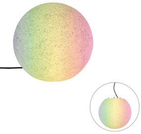 Lampă inteligentă de exterior gri 35 cm IP44 incl. Wifi A60 - Nura