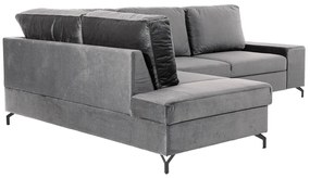 Canapea de colț cu funcție de dormit Lorien L - gri Monolith 85