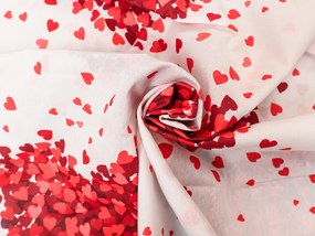 Lenjerie de pat din bumbac VALENTINE alb Dimensiune lenjerie de pat: 70 x 90 cm | 140 x 200 cm