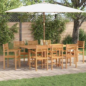 vidaXL Scaune de grădină stivuibile 8 pcs Maro 55.5 x 55.5 x 90 cm