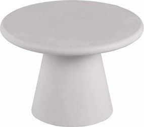 Măsuță de cafea rotundă Clav 60 cm - gri deschis