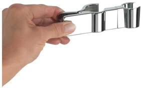 Suport pentru capul de duș argintiu lucios din oțel inoxidabil – Wenko