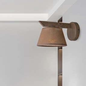 Aplică LED Brilagi ANTHONY 1xE14/40W/230V stejar nuc/maro