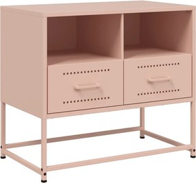 vidaXL Dulap TV, roz, 68x39x60,5 cm, oțel