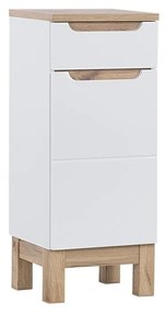 Corp baza  Bora White Alb, 33 cm, 35 cm, 86 cm, corp baza cu usa si sertar