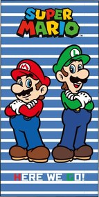 Super Mario Here We Go prosop de baie, prosop de plajă 70x140cm
