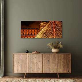 Tablou cu Louvre la Pris (120x50 cm)