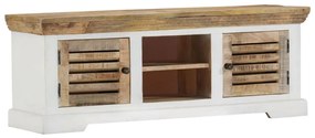 vidaXL Comodă TV, 110x30x40 cm, lemn masiv de mango