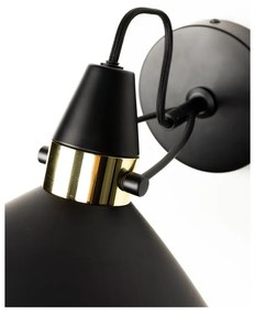 Aplică de perete neagră Jona – White Label