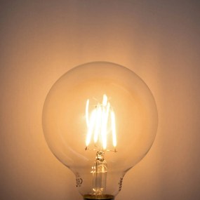 Set 5 becuri Bec LED E27 reglabil G95 5W 450lm 2200K