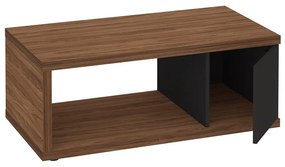 Măsuță de cafea maro cu aspect de lemn de nuc 105x55 cm Berlin - TemaHome