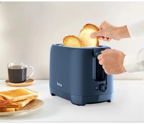 Prăjitor de pâine cu două fante Tefal MORNING 850W/230V albastru