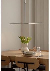 Lustră argintie LED din metal cu abajur din metal Omni Ceiling – UMAGE