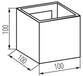 LED Aplică perete exterior REKA LED/7W/230V IP54 negru