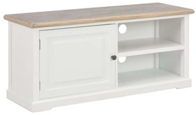 vidaXL Comodă TV, alb, 90x30x40 cm, lemn
