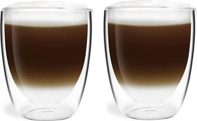 Căni 2 buc. cu perete dublu/pentru latte din sticlă 320 ml Amo – Vialli Design