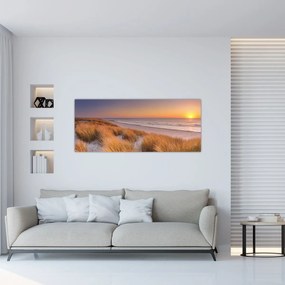 Tablou - Plajă la apus de soare (120x50 cm)