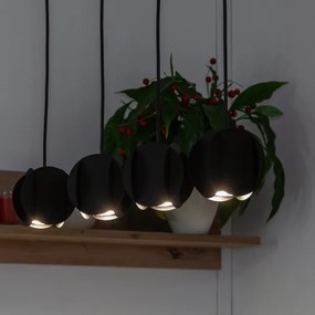 Lustră suspendată pe cablu GAMBIT 4xGU10/10W/230V neagră