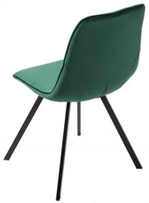 Neînvins Scaun de design Amsterdam catifea verde smarald