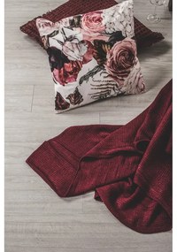 Pernă decorativă din bumbac Tiseco Home Studio Waffle, 45 x 45 cm, albastru