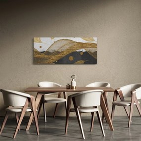 Tablou - Pene aurii (120x50 cm)