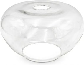 Plafonieră FLO WOOD 1xE27/15W/230V, stejar/transparent, Ø 22 cm