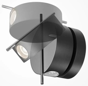 Aplica LED ambientala reglabila design modern minimalist Nuance negru