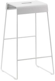 Scaun de bar gri deschis din metal A-Stool – Zone