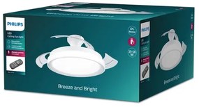 Plafonieră LED cu ventilator Philips LED/35W/230V 5500/4000/2700K alb + telecomandă