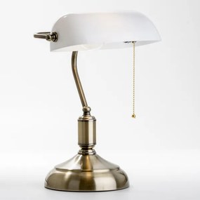Lampă de masă Brilagi BANK OFFICE 1xE27/60W/230V alamă/alb