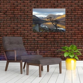 Tablou - Munții de lângă lac (70x50 cm)