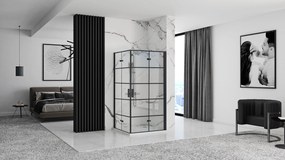 Cabina dus Rea Molier Black Double 100x110