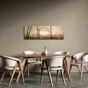 Tablou - Copaci goi (cu ceas) (90x30 cm)