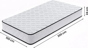 Saltea cu arcuri 100x200 cm (H3). 1138249