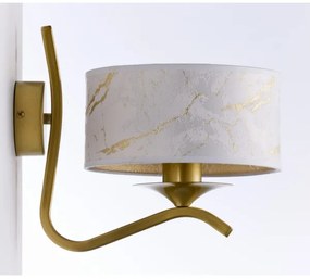 Jupiter 2111 - Aplică de perete KASZMIR 1xE27/15W/230V alb/auriu/decor de marmură