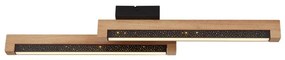 Plafoniera LED design natural lemn STARLA