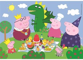 Purcelușa Peppa Dragon Puzzle Clementoni 60 piese